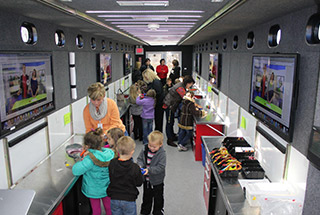 Children in Mobile Classroom