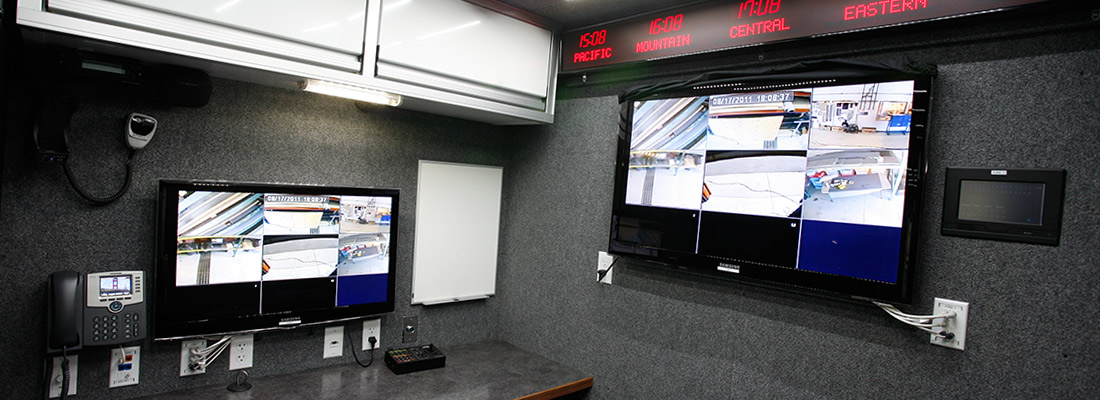 Surveillance Screens in Vehicle