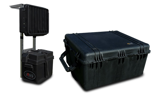 Communications Tripod Battery and Case