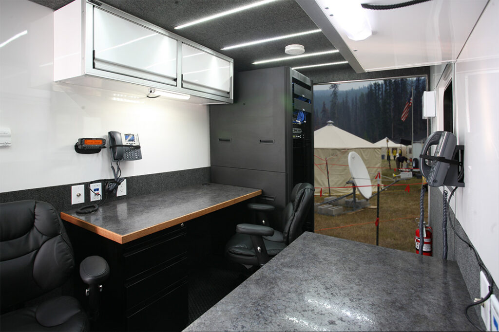 Trailer Workstations and Rear Entrance