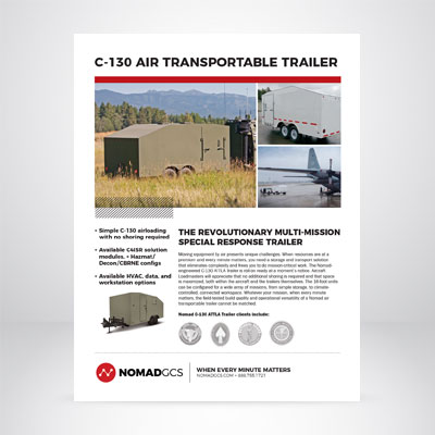 Brochure - C-130 Air Transportable Trailer