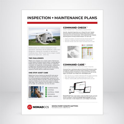 Brochure - Inspection + Maintenance Plans